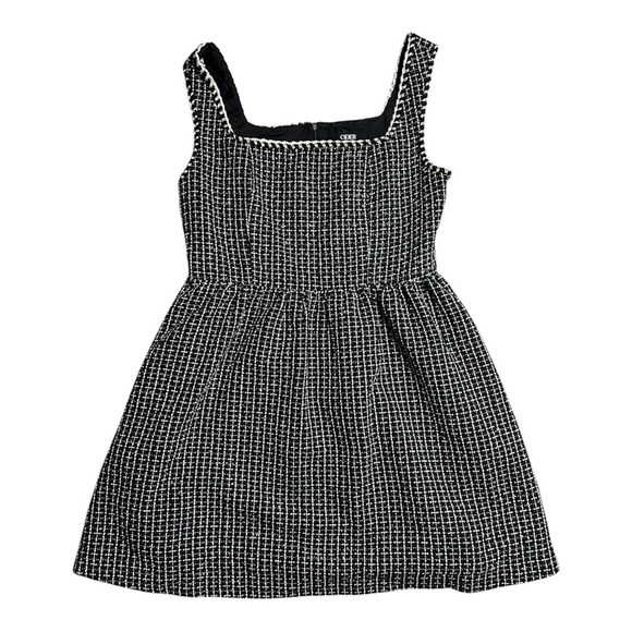 NWT CIDER Tweed U-Neckline Solid Mini Dress Size L - Picture 3 of 7